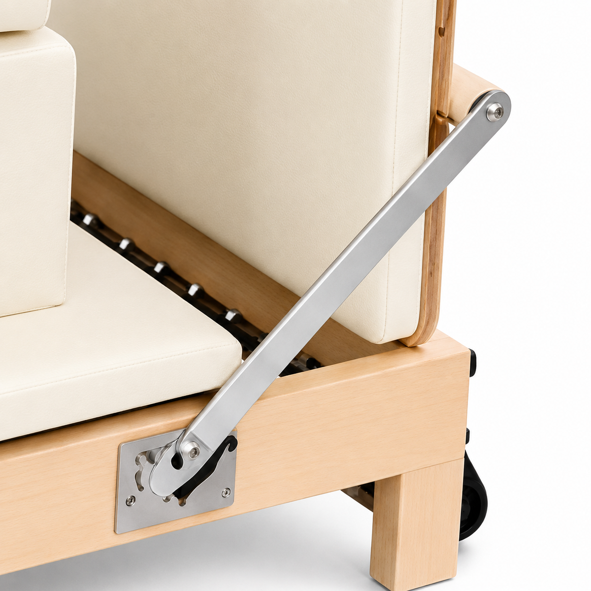 Pilates reformer pliable en bois