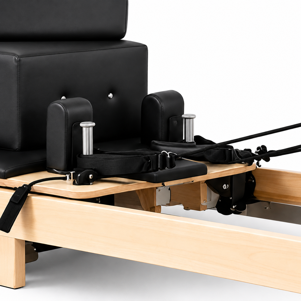 Pilates reformer pliable en bois