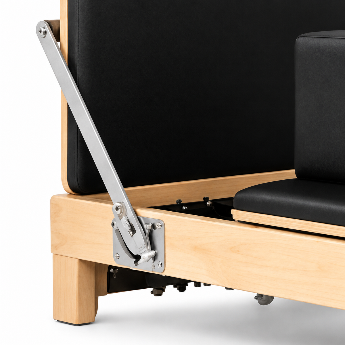 Pilates reformer pliable en bois