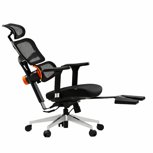 Chaise ergonomique avec repose-tête et pieds
