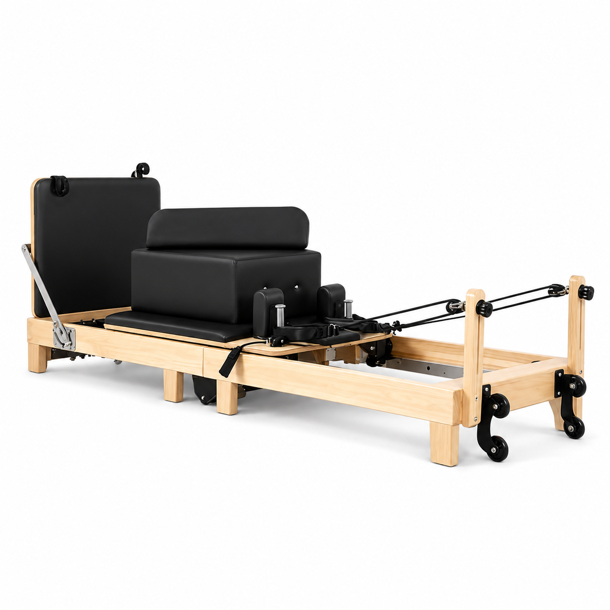 Pilates reformer pliable en bois